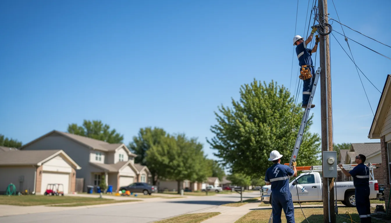 Residential electrician providing installation services in Lake Milton, OH